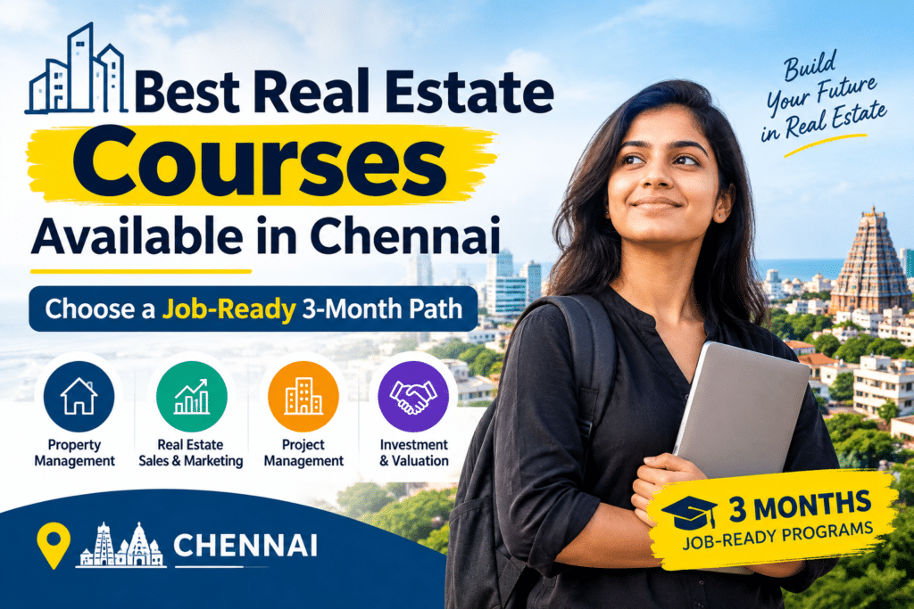 Best Real Estate Courses Available in Chennai: Choose a Job-Ready 3-Month Path